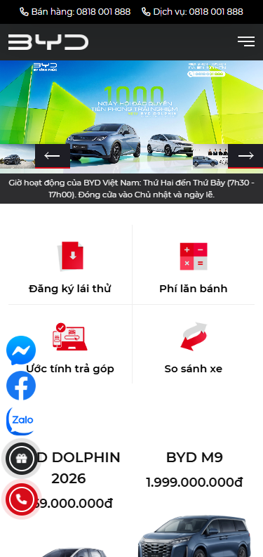 BYD Vĩnh Phúc