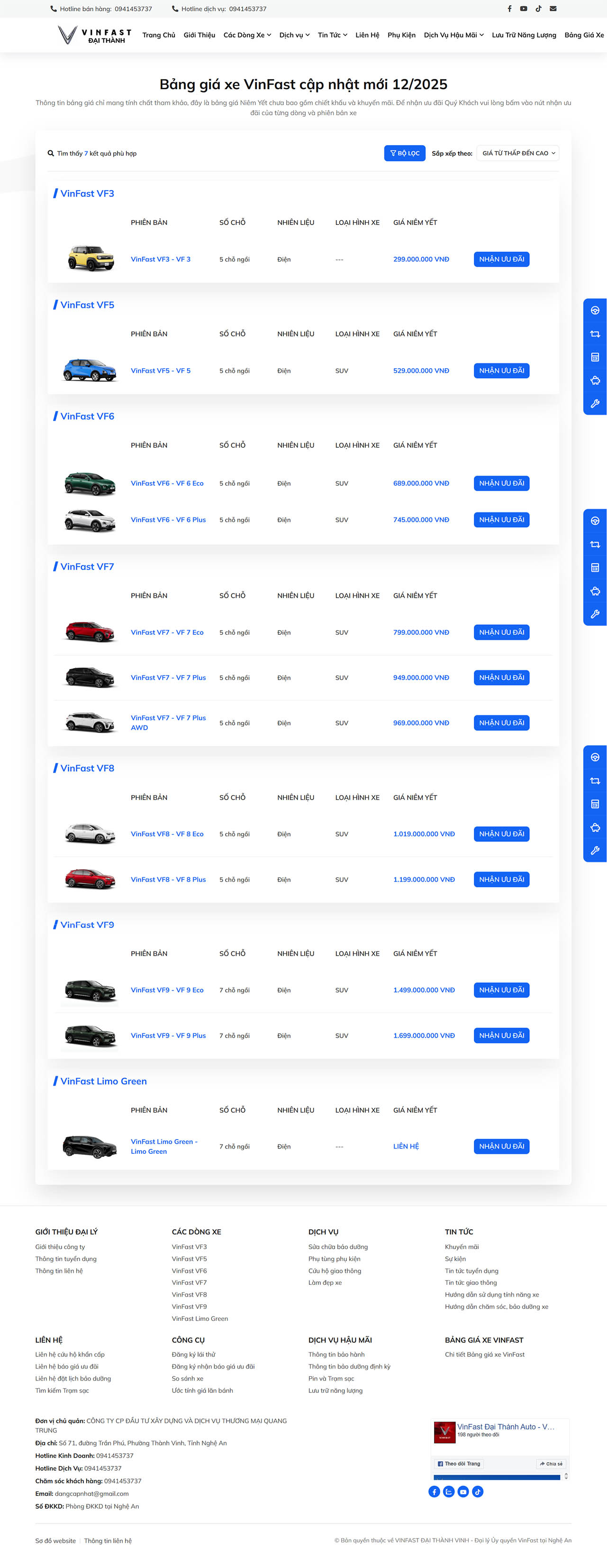 Vinfast Đại Thành - Nghệ An