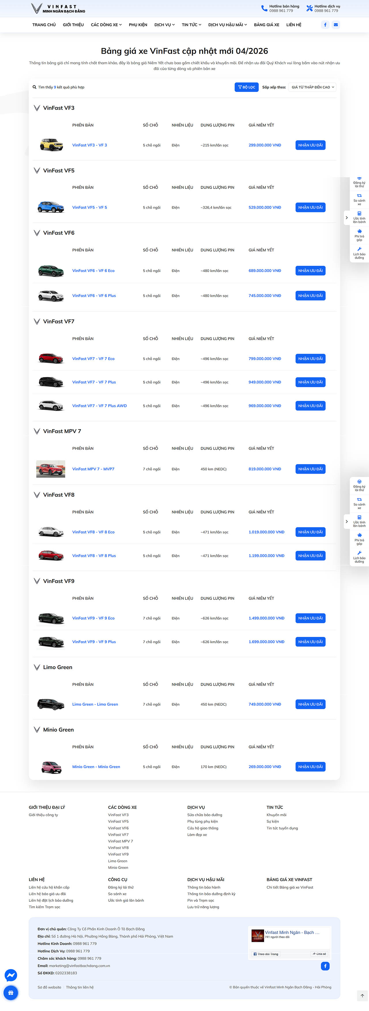  VinFast Minh Ngân Bạch Đằng - Hải Phòng