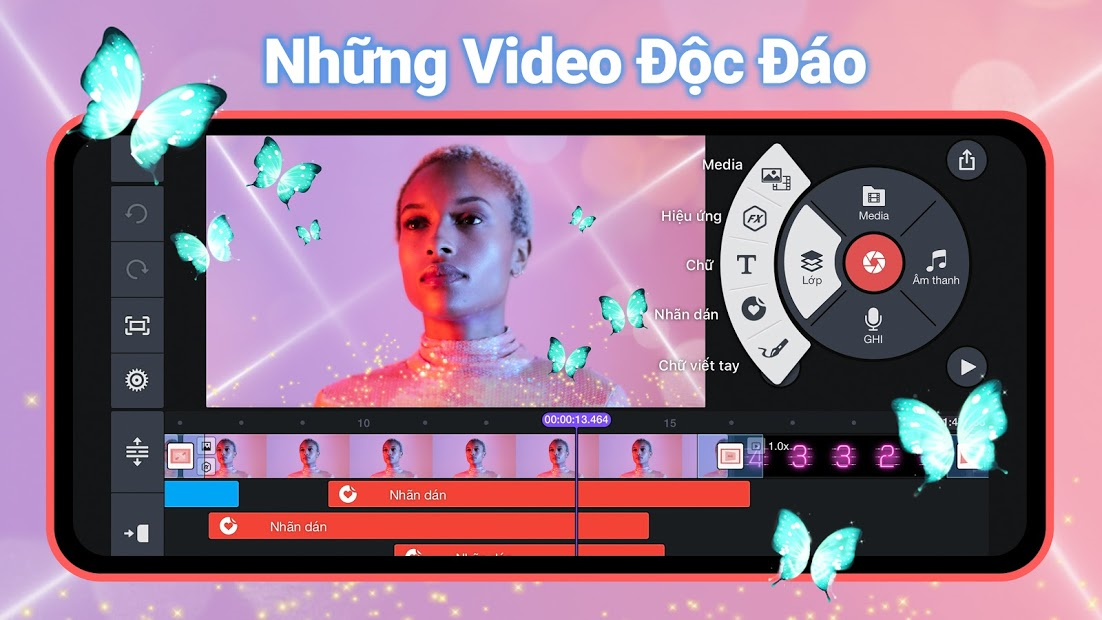 Phần mềm ghép nhạc vào video miễn phí Kinemaster