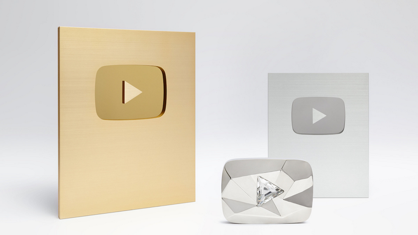 Nút vàng youtube là gì Cách nhận nút play vàng của youtube