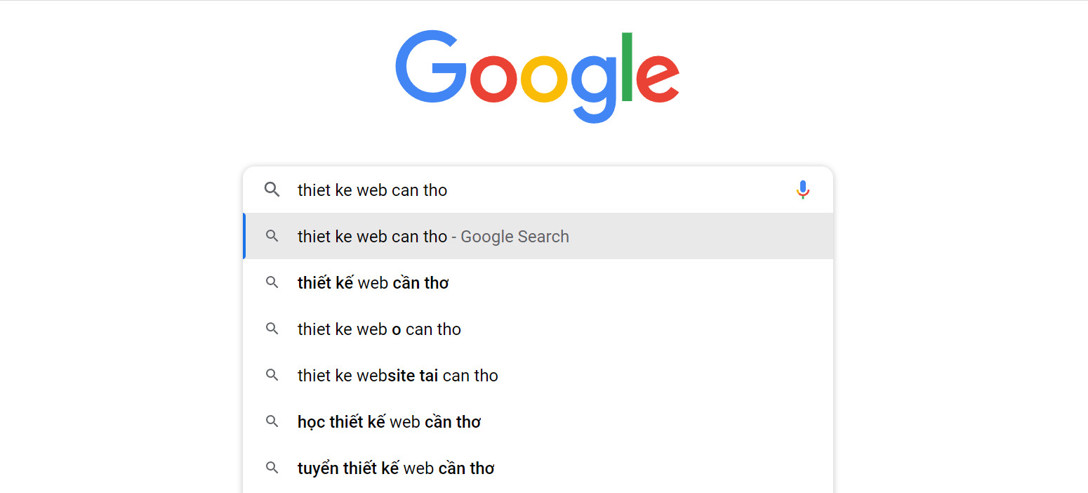 Google tìm từ khóa
