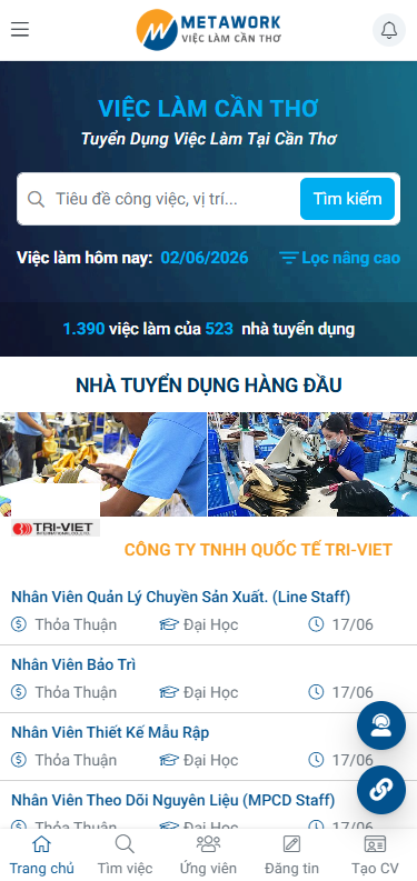 Sàn Việc Làm Cần Thơ