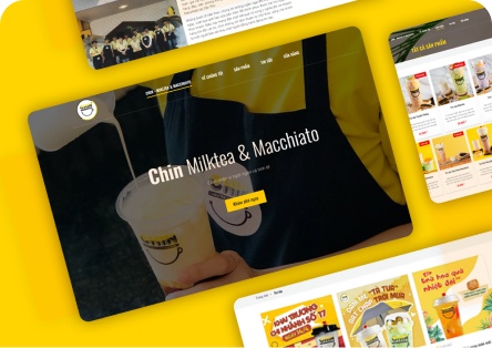 Thiết kế website Trà sữa Chin