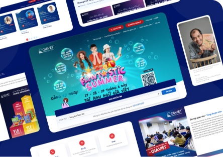 Thiết kế website Anh Ngữ Gia Việt Cần Thơ