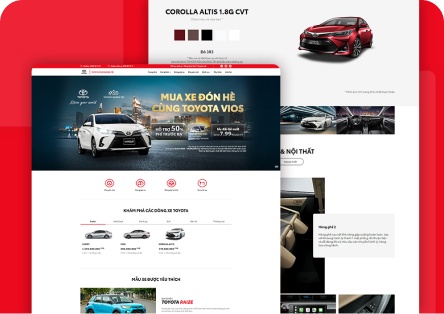 Thiết kế website Toyota Quảng Trị